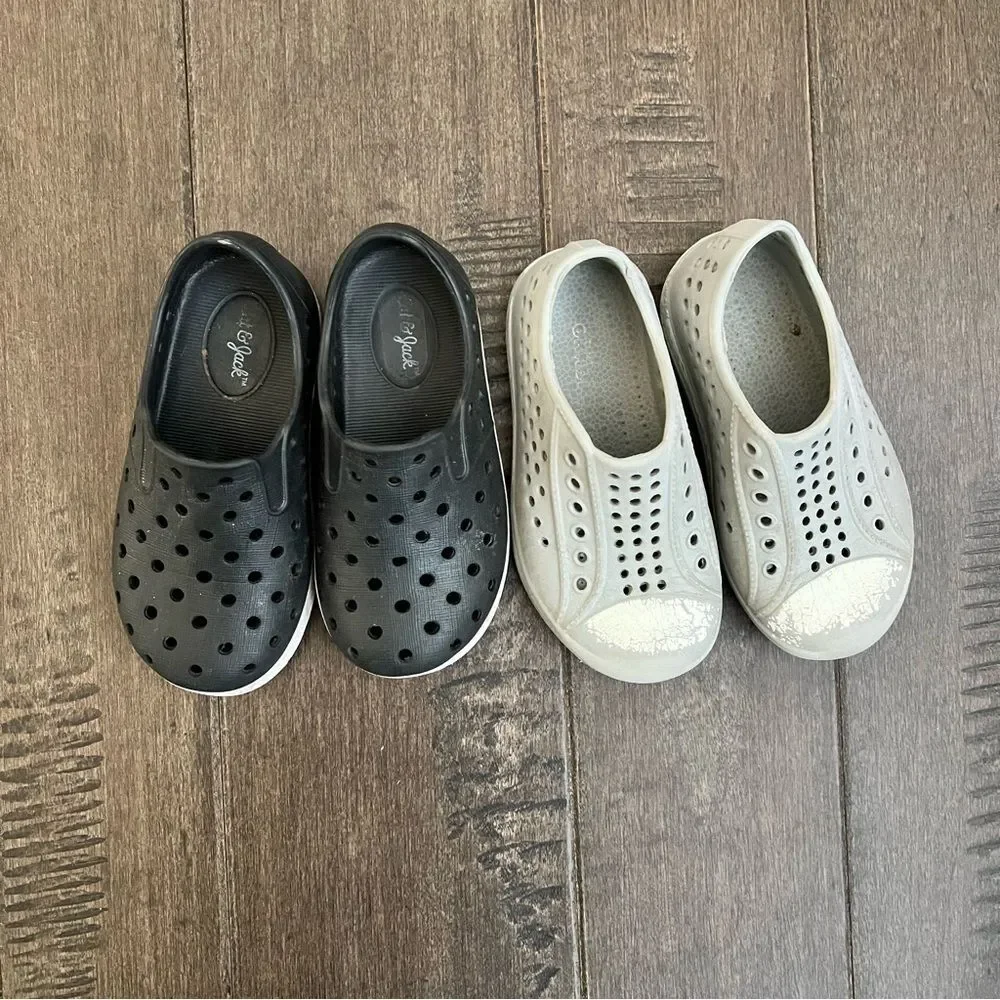 Cat & Jack + Unknown Brand Water Shoes Summer Sandals Perforated 6 Lot Bundle